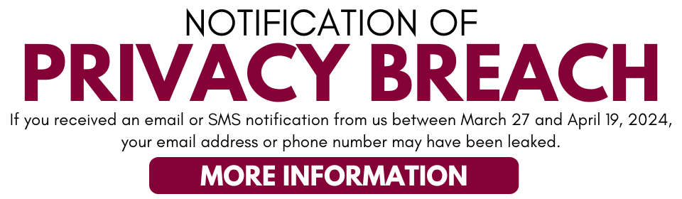 Notification of Privacy Breach